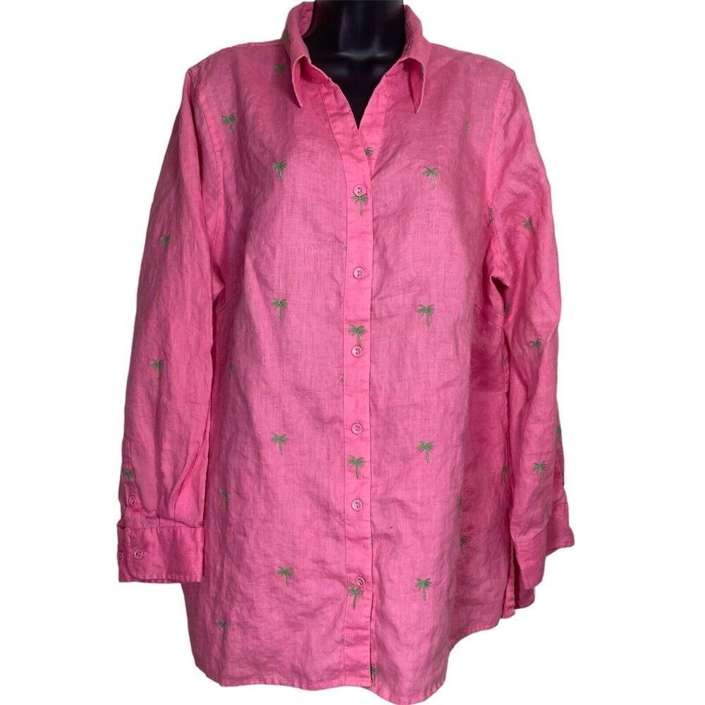 Saint Tropez West Pink Button Down Shirt